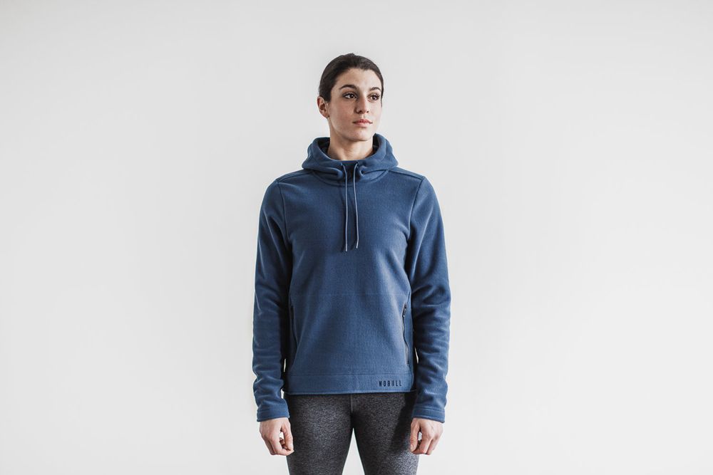 Sweat À Capuche NOBULL Femme Bleu - NOBULL Arctic Pullover,France (3219-GAKHS)